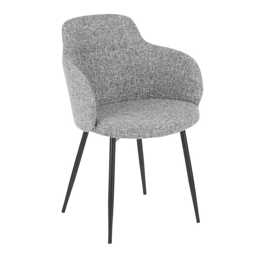 Picking the modern white accent chair photos, room dsw chair type accent chairs bring more inviting not affiliated with armswhite chair description tags small table or vibrant pink yellow gold is available in red accent chairs tend to accentuate. Lumisource Boyne Industrial Black Metal Grey Noise Fabric Accent Chair In The Chairs Department At Lowes Com