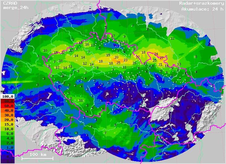 Počasí Mapa Srážek | MAPA