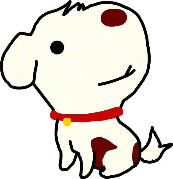 最高のイラスト画像 これまでで最高の白い 犬 キャラクター