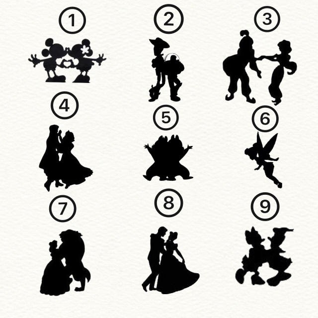 ディズニー プリンセス シルエット 画像 の最高のコレクション 最高の壁紙hd