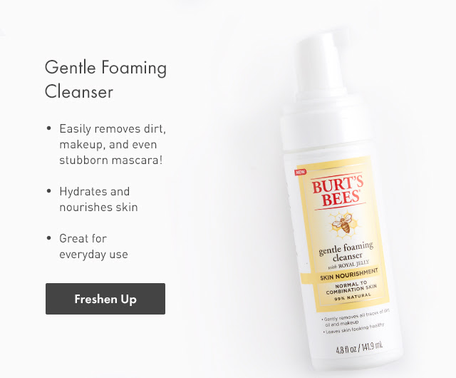Gentle Foaming Cleanser. Freshen Up.