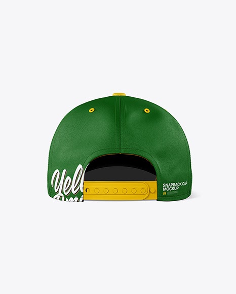 Download Snapback Cap Mockup - Back View Packaging Mockups ...