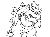 Mario Coloring Pages Bowser