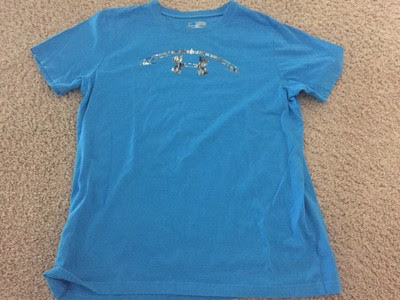 SALE Boys Youth Bright Blue Under Armour TShirt Size YXL