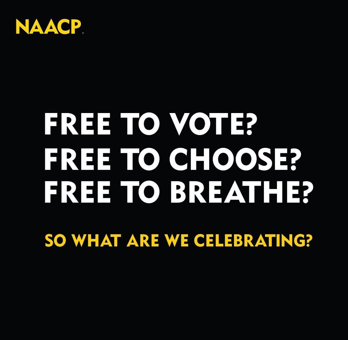 NAACP Independence Day Graphic