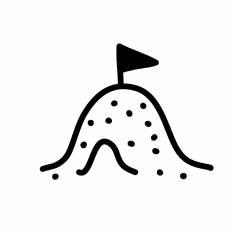 元の砂山 イラスト 最高の動物画像
