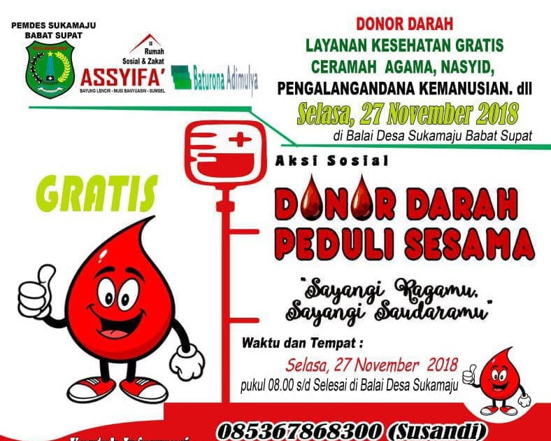 Pamflet Donor Darah / Penyumbang darah atau pendonor darah ...
