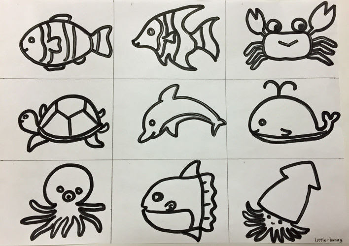 動物画像無料 上魚釣り ゲーム 手作り 魚 イラスト ぬりえ