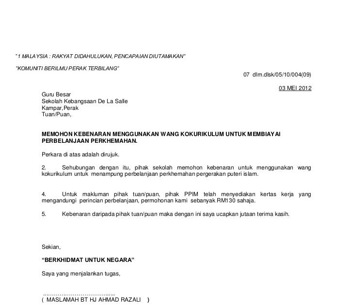 Surat Rasmi Wakil Ambil Geran - Surat 20