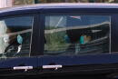 One of the 12 Hong Kong activists detained in mainland China over an illegal border crossing is seen in a vehicle after a transfer conducted at the China-Hong Kong border of Shenzhen Bay Port , in Hong Kong, China December 30, 2020. REUTERS/Tyrone Siu TPX IMAGES OF THE DAY