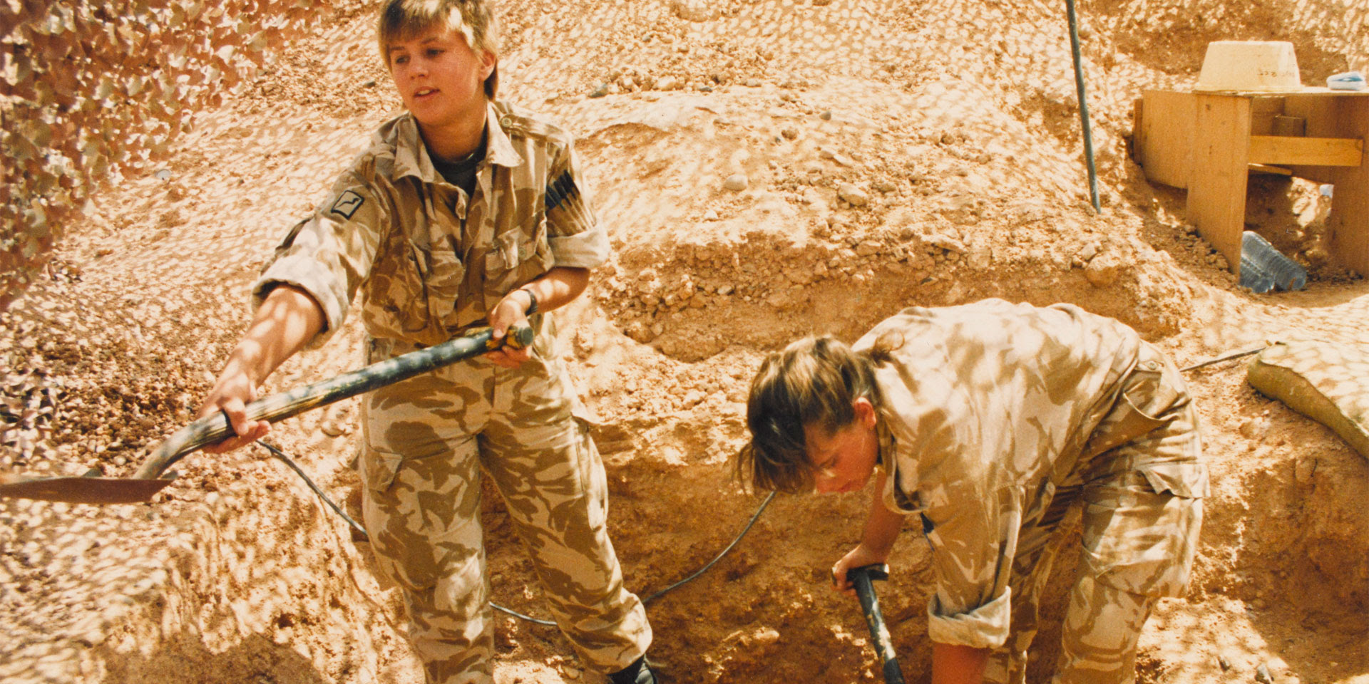 Women's Royal Army Corps personnel, Saudi Arabia, c1990