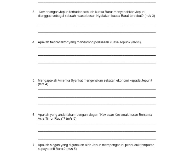 Soalan Latihan Sejarah Tingkatan 4 Bab 10 - Selangor l