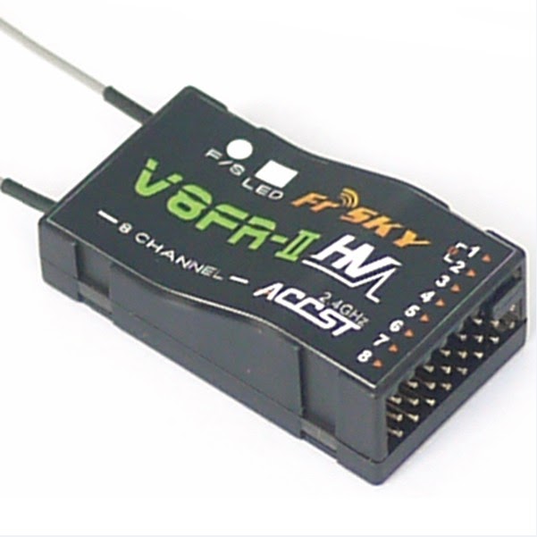 Finest 1.5km-2.5km Range FrSky V8FR-II 2.4G 8CH Receiver HV Version Fr Sky ACCST RX for RC Multi ...