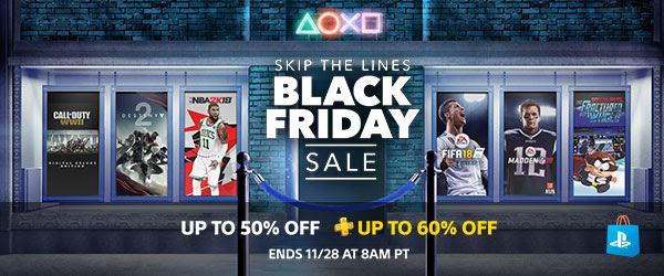 SKIP THE LINES BLACK FRIDAY SALE | UP TO 50% OFF | + UP TO 60% OFF | ENDS 11/28 AT 8AM PT