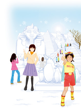 無料ダウンロード 雪 まつり イラスト Desain Ok