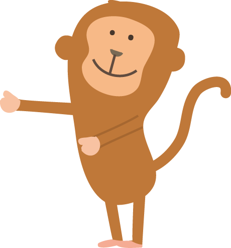 ほとんどのダウンロード イラスト 無料 猿 Ikukaweneapik