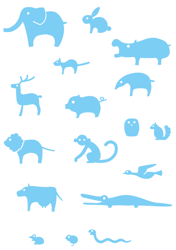 すべての動物の画像 50 動物 シルエット 簡単