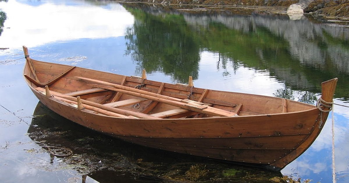 Homemade viking boat