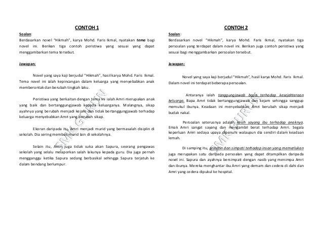 Contoh Menjawab Soalan Novel Pt3 - Pijat Gaol