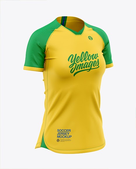 Download 278+ Mens Crew Neck Soccer Jersey Mockup Front Half Side View Of Soccer T-Shirt Photoshop File