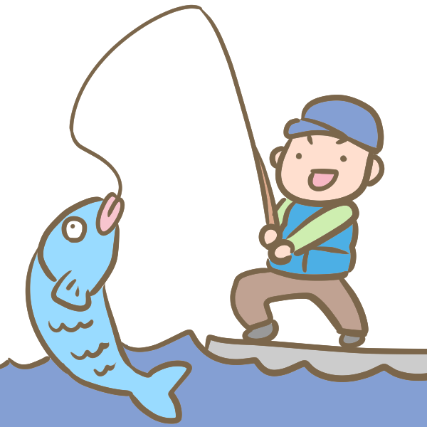 最高のイラスト画像 ラブリー釣り イラスト かわいい
