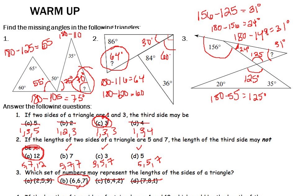 How To Find Two Missing Angles In A Triangle / Use the