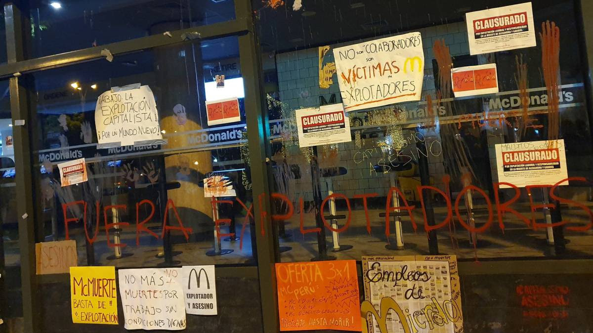 Morte de empregados de McDonald’s em Lima revolta Peru