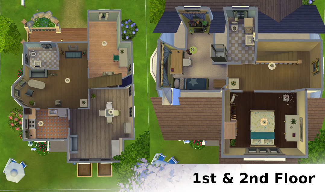 Blueprint Family House 3 Bedroom House Floor Plan Design 3d House Storey