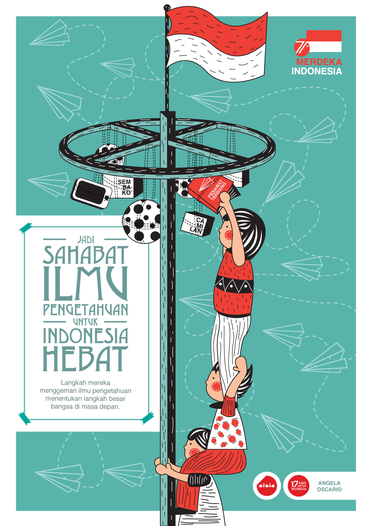 Poster ini mengajarkan makna dari sebuah kesuskesan. Desain Grafis Indonesia