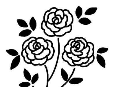 薔薇 イラスト 白黒 フリー 209428-薔薇 イラスト 白黒 フリー