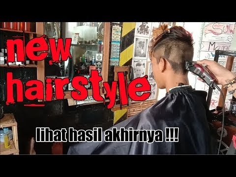 Keindahan potong rambut  dengan pola freestyle new haircut 