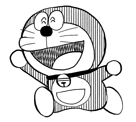 無料イラスト画像 トップ100 フリー ドラえもん イラスト モノクロ