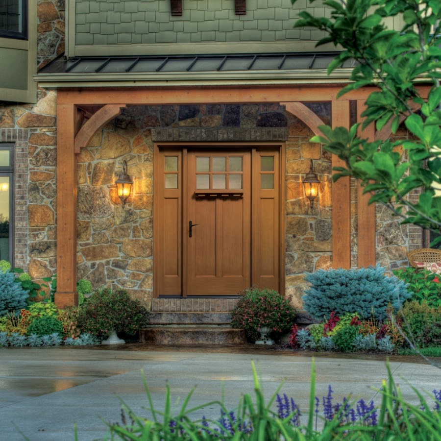 Jambs, mouldings, weatherstrip, sill and hinges in complementing finish colors, all. Accugrain Technology Puts Real Wood Beauty Into Affordable Easy To Maintain And Energy Efficient Therma Tru Fiberglass Doors Buildipedia