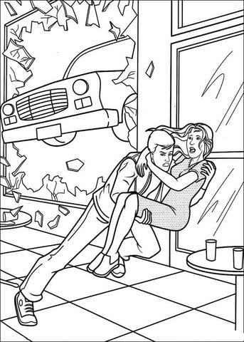 Spiderman into the spiderverse miles morales peter parker and gwen spiderman coloring pages spiderman spiderverse coloringpages. Peter Tries To Save Gwen Stacy Coloring Page Free Printable Coloring Pages