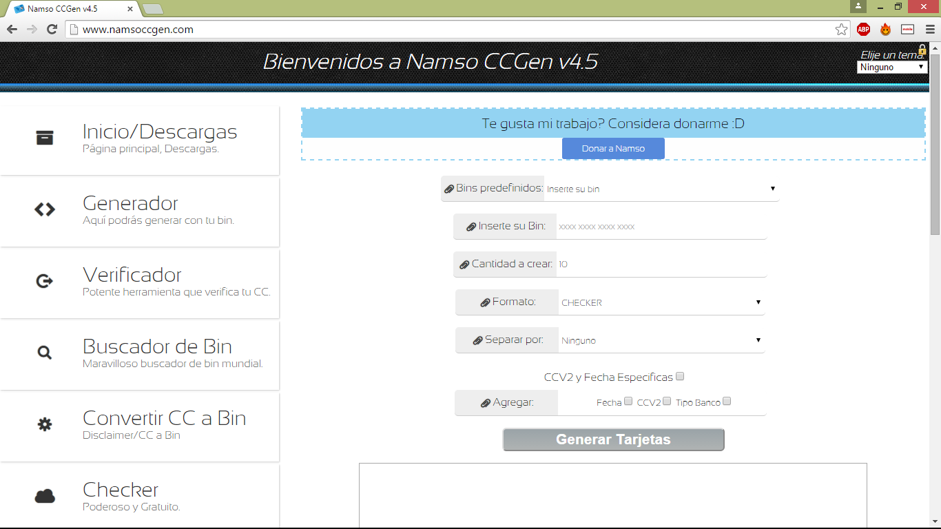 Generador De Tarjetas Con Bin Para Netflix Varias Tarjetas