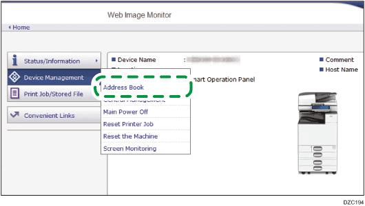 Rotary im c2000/c2500/c3000/c3500, gestetner im c2000/c2500/c3000/ … table 26 : Logging In To Web Image Monitor User Guide Im C2000 Im C2500 Im C3000 Im C3500 Im C4500 Im C5500 Im C6000