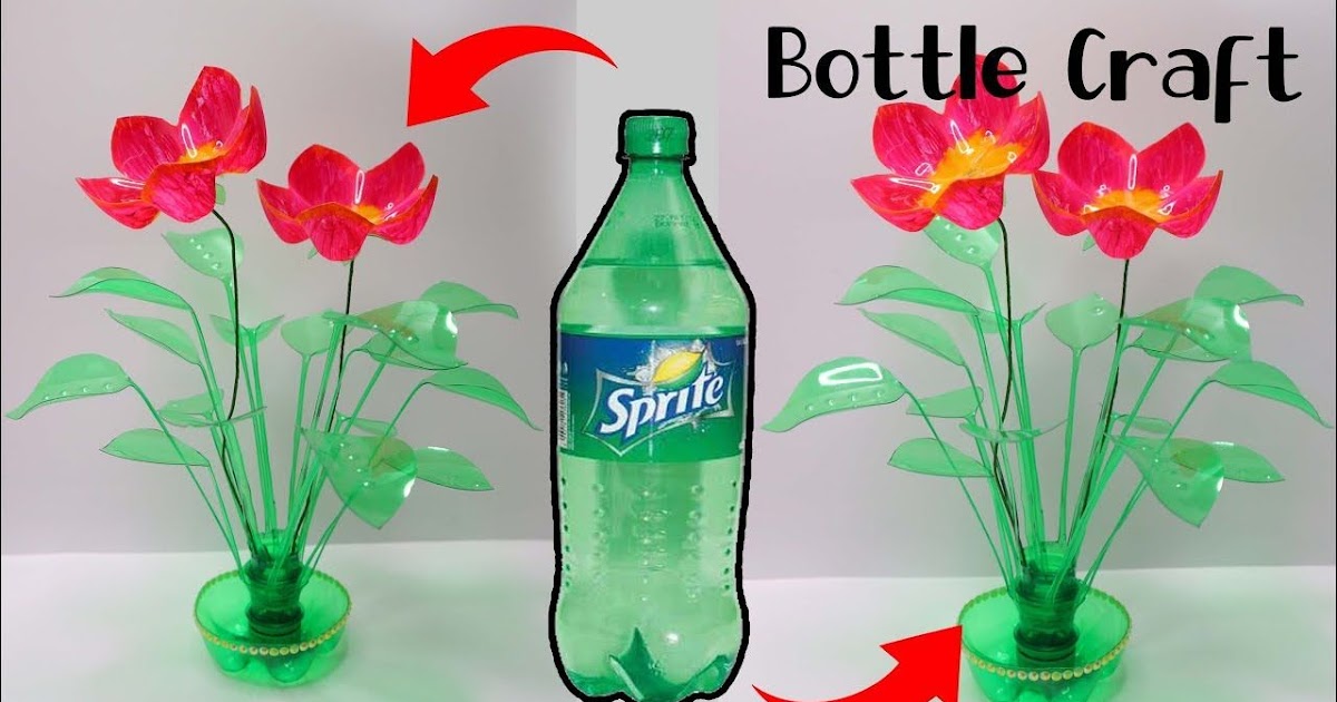 20 Inspirasi Cara  Membuat  Vas  Bunga  Dari  Botol  Bekas  