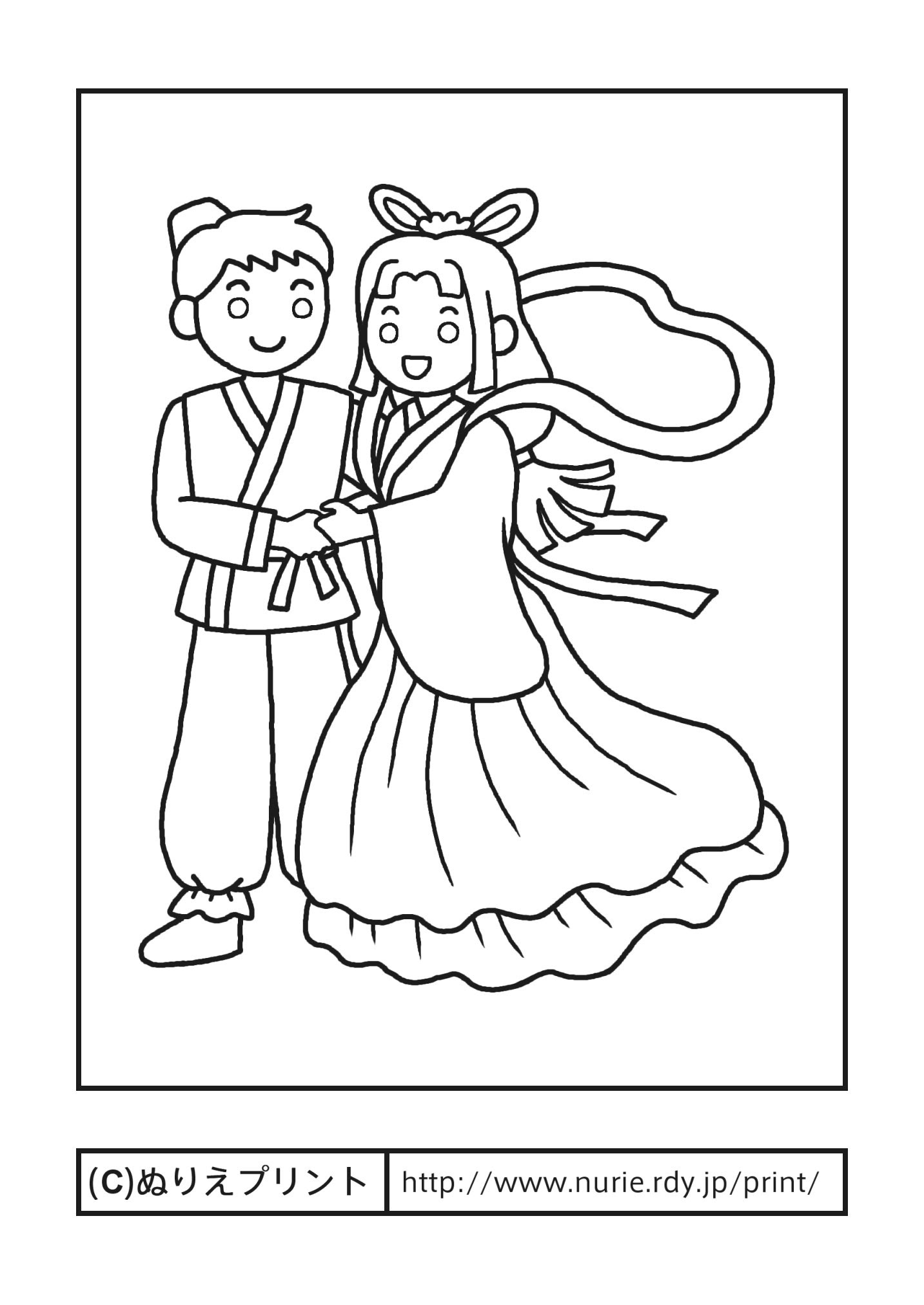 印刷可能 七夕 塗り絵 高齢者 Mokumokunjp
