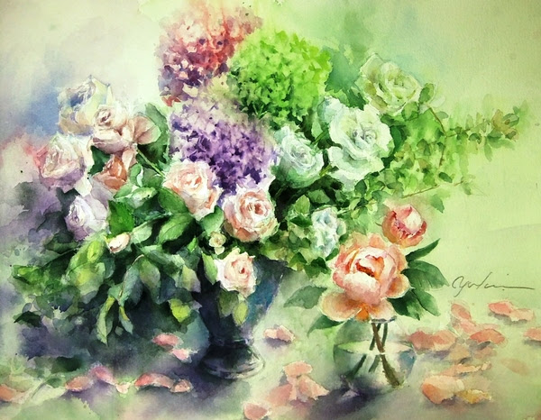 綺麗な油絵 花 有名 最高の花の画像