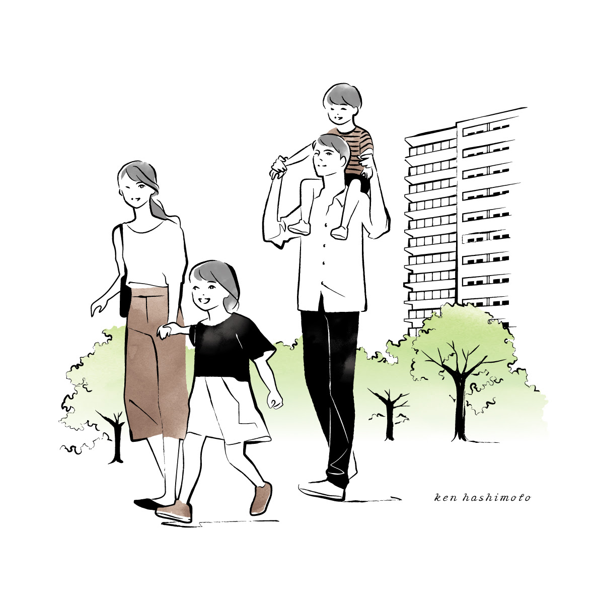 新着家族 イラスト 花の画像