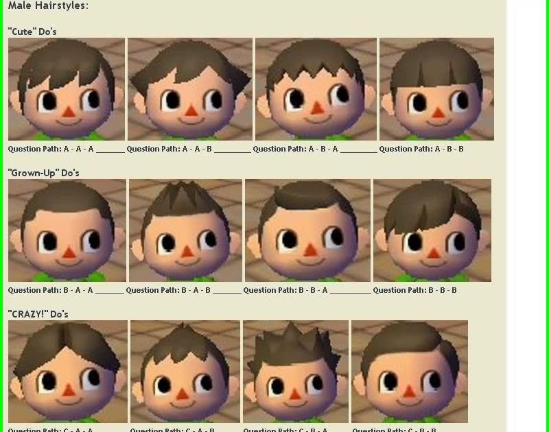 Acnl Hairstyles - Animal Crossing Hairstyles Cute766 ...