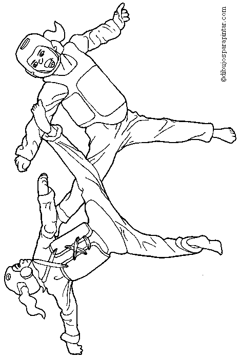 Karate Coloring Pages