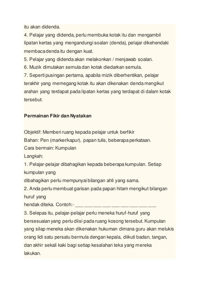 Contoh Arahan Soalan Objektif - Terengganu t