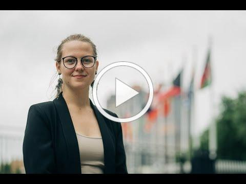 This young Ukrainian woman has a powerful message for the UN about nuclear weapons...