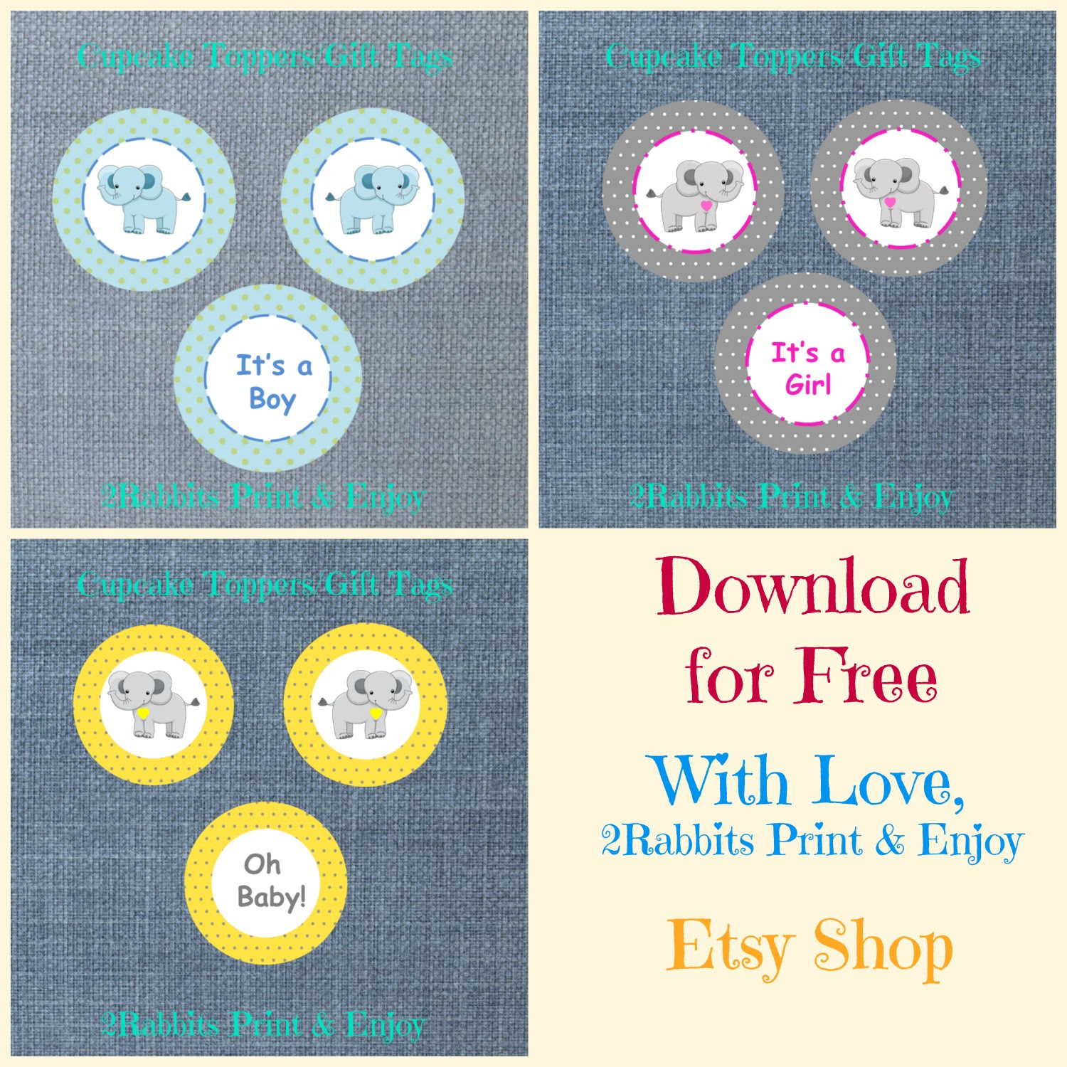 Free printable elephant baby shower tags. Elephant Baby Shower Inspiration Board My Practical Baby Shower Guide