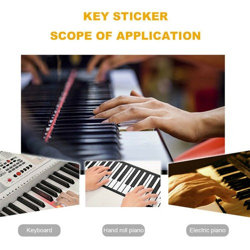 Weitere ideen zu noten lernen, klavier, klavierspielen. Keyboard Noten Aufkleber Piano Sticker Klavier Aufkleber Keysies Aufkleber 88key Tasteninstrumente Musikinstrumente