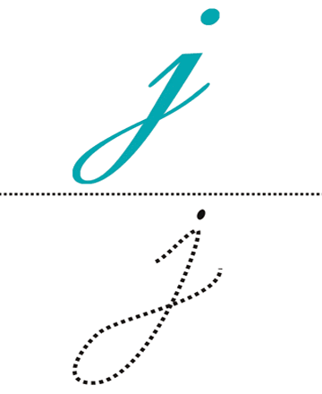 A handy visual tutorial on how to write the uppercase and lowercase forms of the letter j. Cursive Alphabet J Printable Coloring Worksheet