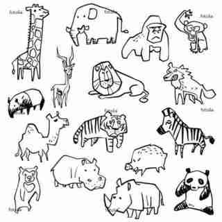 これまでで最高の白黒 動物 イラスト モノクロ ただのディズニー画像