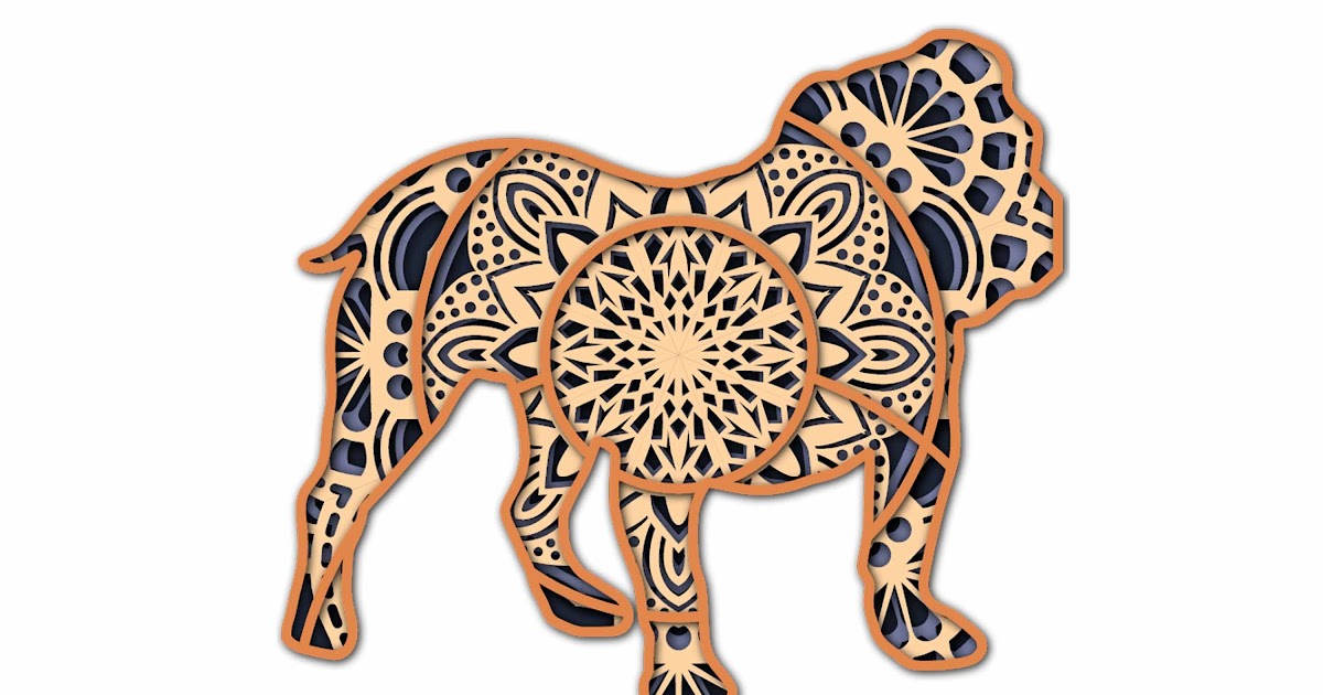 Download Layered Mandala Bear Svg For Crafters - SVG Layered