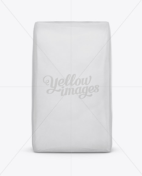 Download Download Cement Paper Bag Mockup - Front View PSD